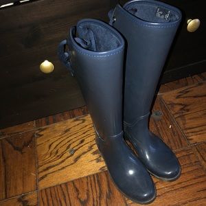 Coach fur lined rain boots